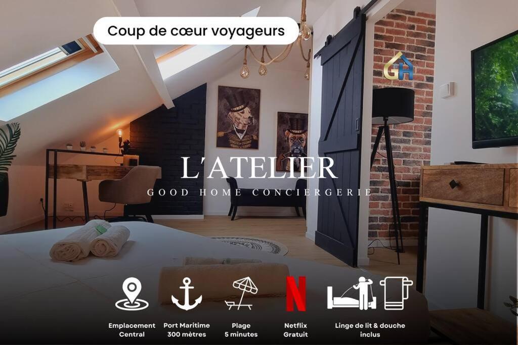 L'Atelier - Au Pied Des Quais Lägenhet Dunkirk Exteriör bild